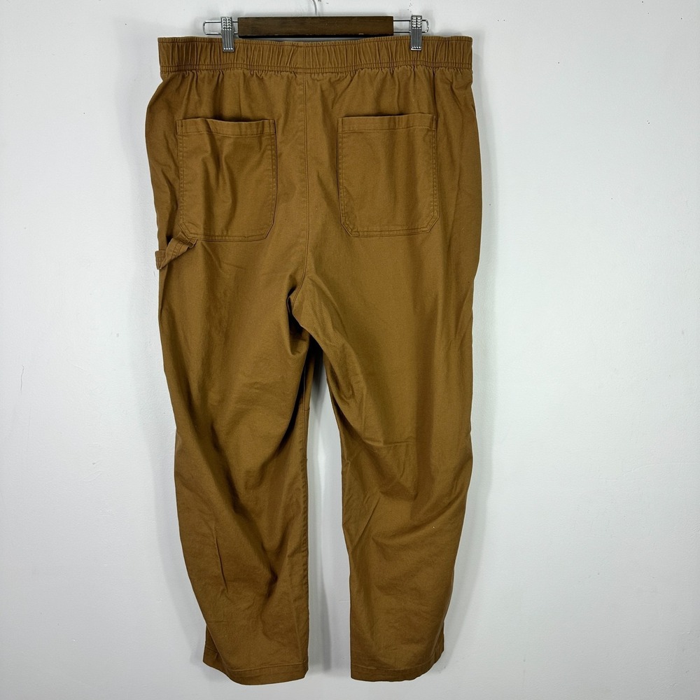 Old Navy Carpenter Pants Womens XL Brown 90s Gorpcore Utility Granola Rugged - Picture 2 of 6